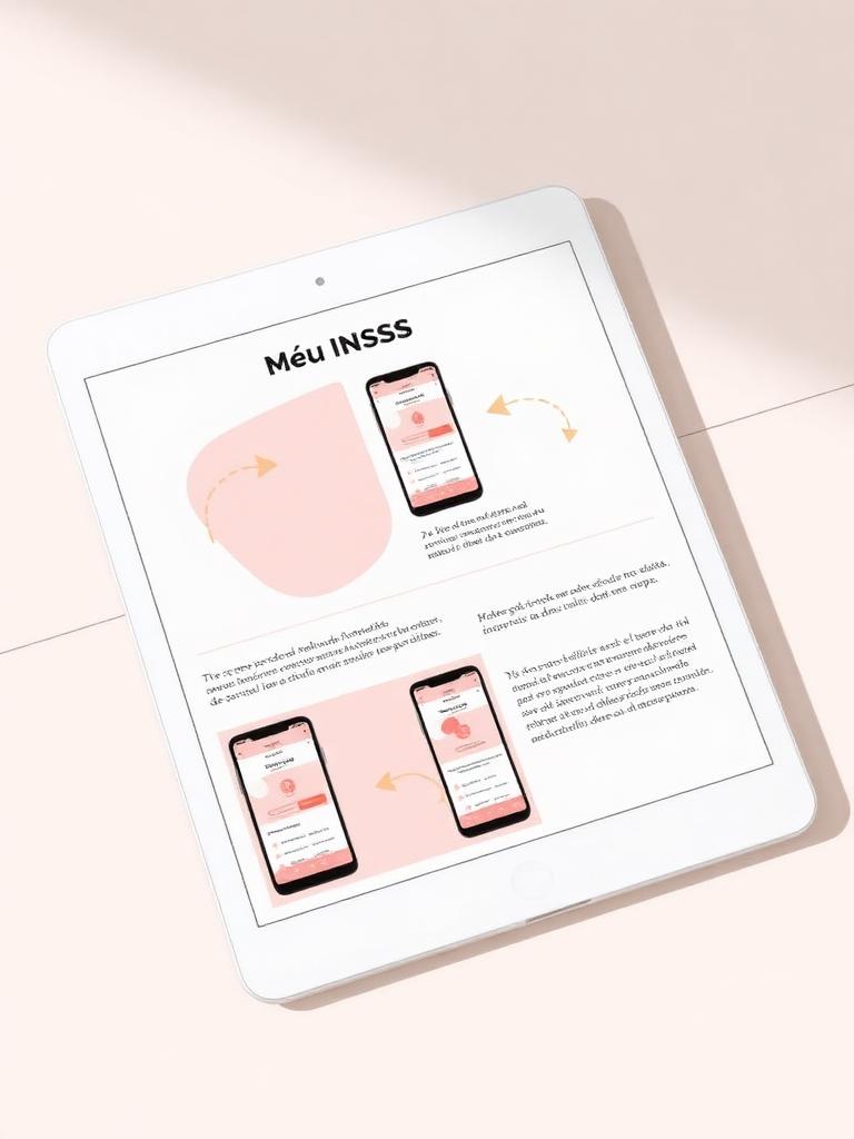 Página do e-book com tutorial do app Meu INSS